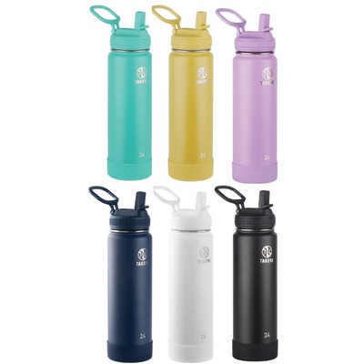Takeya® Active Straw 24 oz Stainless Steel Bottle