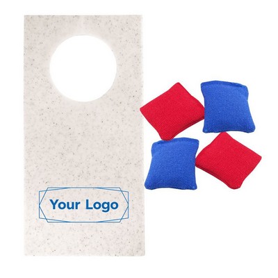 Tabletop Cornhole Game with Beanbags