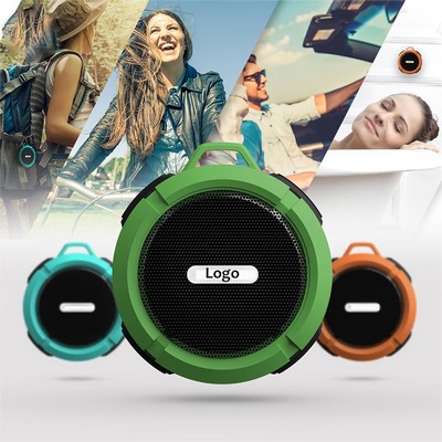 Outdoor Waterproof Portable Bluetooth Speaker w/Carabiner